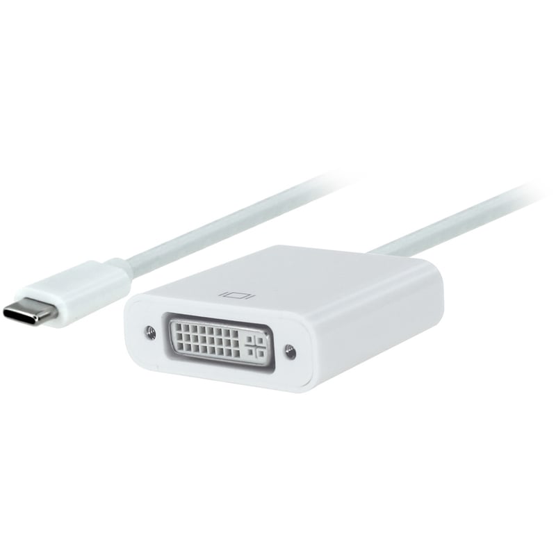 4XEM USB-C to DVI Cable - 6FT- White - Thumbnail 2