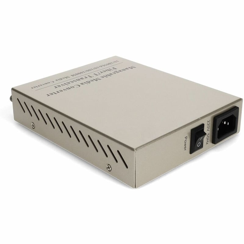 AddOn 10/100/1000Base-TX(RJ-45) to 1000Base-LX(SC) SMF 1310nm 20km Managed Media Converter - Thumbnail 3