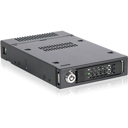 Icy Dock ToughArmor MB601M2K-1B Drive Bay Adapter for 3.5" M.2, SATA/600, PCI Express NVMe - U.2 (SFF-8639) Host Interface Internal - Black - Thumbnail 1