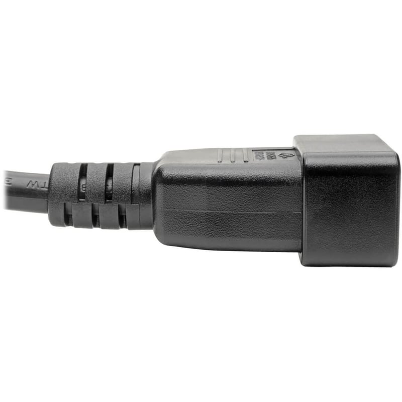 Eaton Tripp Lite Series Power Extension Cord, C19 to C20 - Heavy-Duty, 20A, 250V, 12 AWG, 6 ft. (1.83 m), Black - Thumbnail 3
