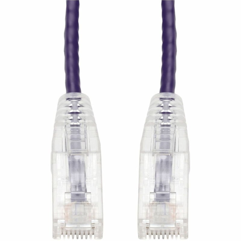 AddOn 1ft RJ-45 (Male) to RJ-45 (Male) Straight Purple Cat6 UTP Slim PVC Copper Patch Cable - Thumbnail 1
