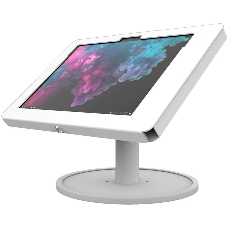 The Joy Factory Elevate II Countertop Kiosk for Surface Pro 8 (White) - Thumbnail 3