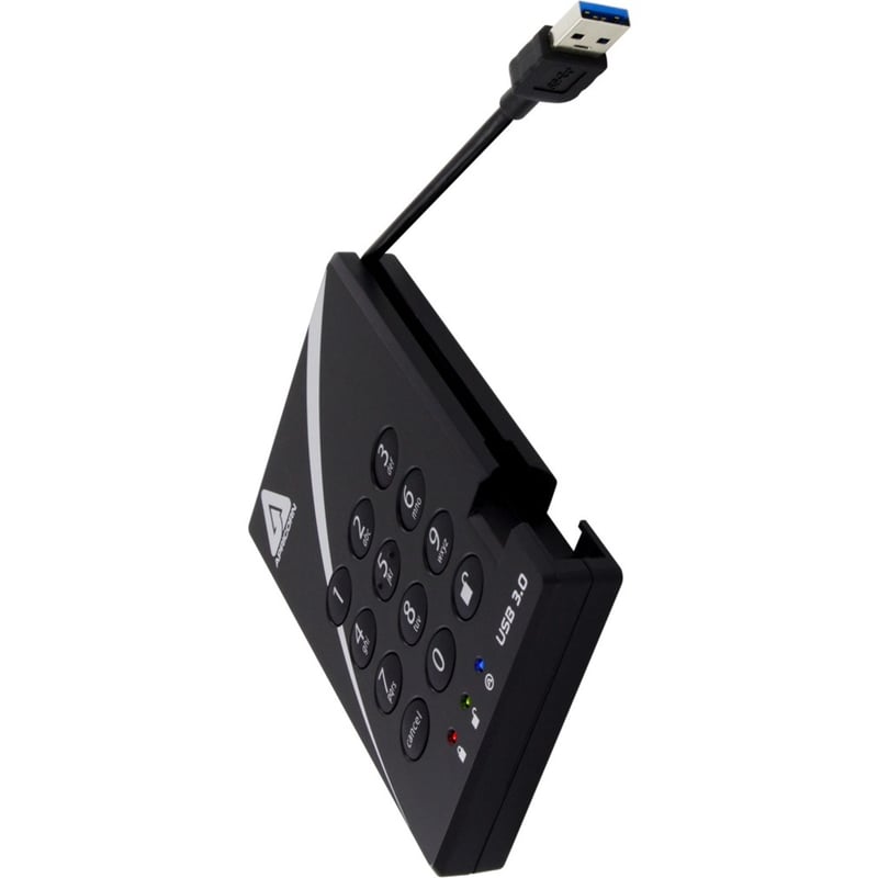 Apricorn Aegis Padlock A25-3PL256-S8000 8 TB Solid State Drive - External - Thumbnail 1