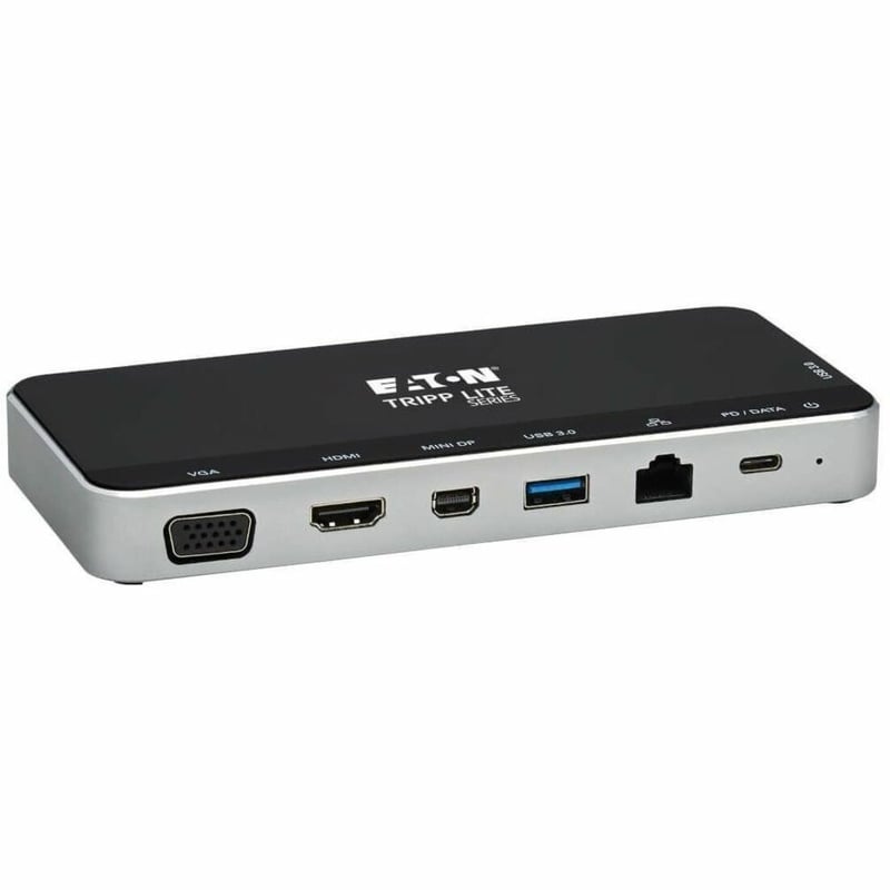 Tripp Lite by Eaton USB Dock Triple Display - 4K HDMI & mDP VGA USB 3.x (5Gbps) USB-A/C Hub GbE 60W PD Charging - Thumbnail 1