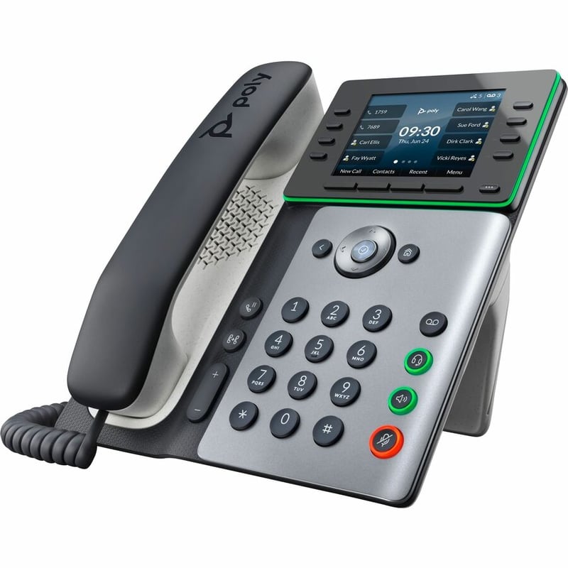 Poly Edge E320 IP Phone - Corded - Corded/Cordless - Bluetooth - Desktop, Wall Mountable - Thumbnail 3