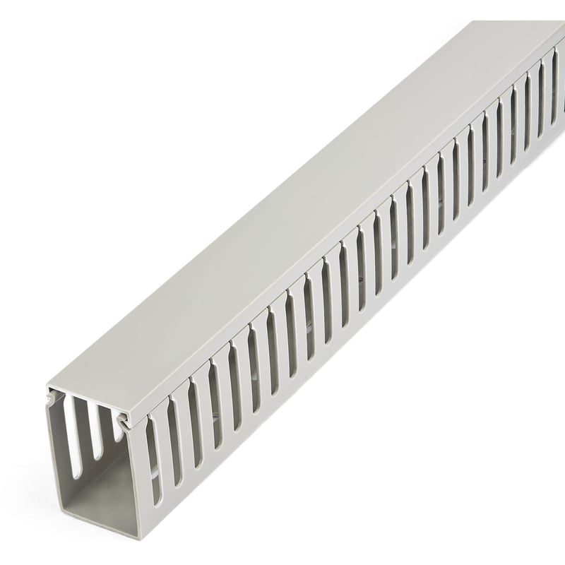 StarTech.com Cable Management Raceway with Cover 2"(50mm)W x 3"(75mm)H, 6.5ft(2m) length, 3/8"(8mm) Slots, Wall Wire Duct, UL Listed - Thumbnail 1