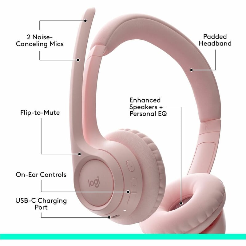 ZONE 300 WIRELESS HEADSET - ROSE - Thumbnail 2