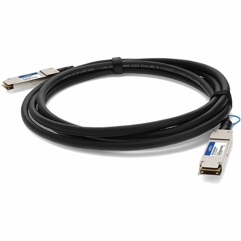 AddOn MSA and TAA Compliant 100GBase-CU QSFP28 Direct Attach Cable (Passive Twinax, 2m) - Thumbnail 1