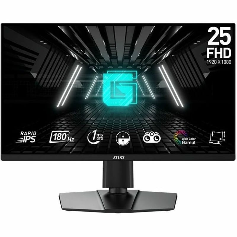 MSI G255PF E2 25" Class Full HD Gaming LCD Monitor - 16:9 - Black - Thumbnail 1