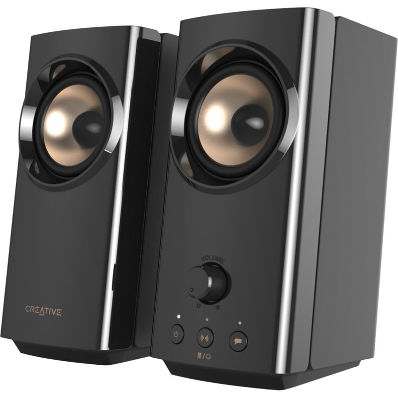 Creative T60 2.0 Bluetooth Speaker System - 30 W RMS - Black - Thumbnail 1