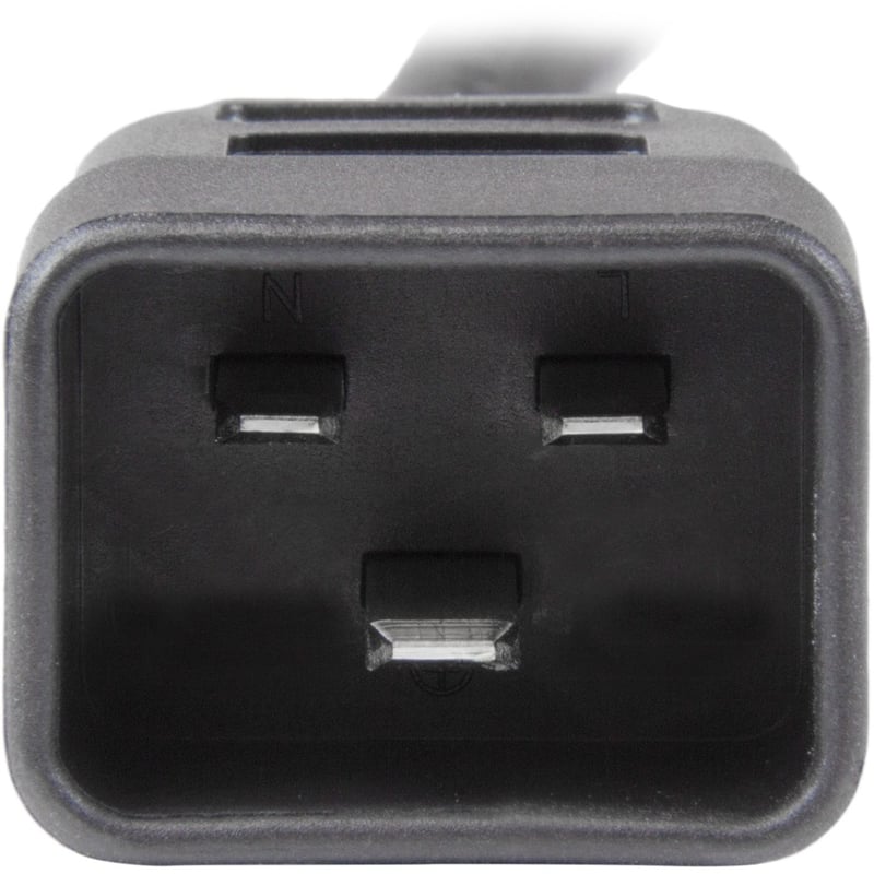 StarTech.com 3 ft Heavy Duty 14 AWG Computer Power Cord - C19 to C20 - Thumbnail 3