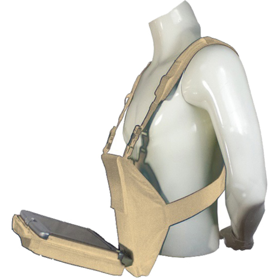 Swift Platform Body Harness for Laptop and Tablets, 34 to 44 Inch Waist, Sand - Thumbnail 4