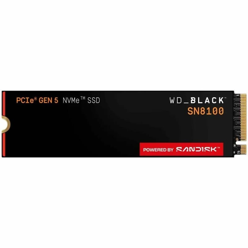 Western Digital Black SN8100 WDS200T1X0M-00CMT0 2 TB Solid State Drive - M.2 2280 Internal - PCI Express NVMe (PCI Express NVMe 5.0 x4) - Thumbnail 1