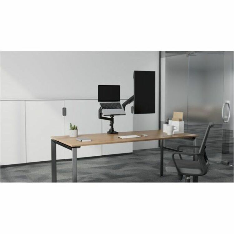 HVY DUTY DUAL MON ARM W/TRAY PREM HVY DUTY DUAL MON ARM W/TRAY - Thumbnail 2