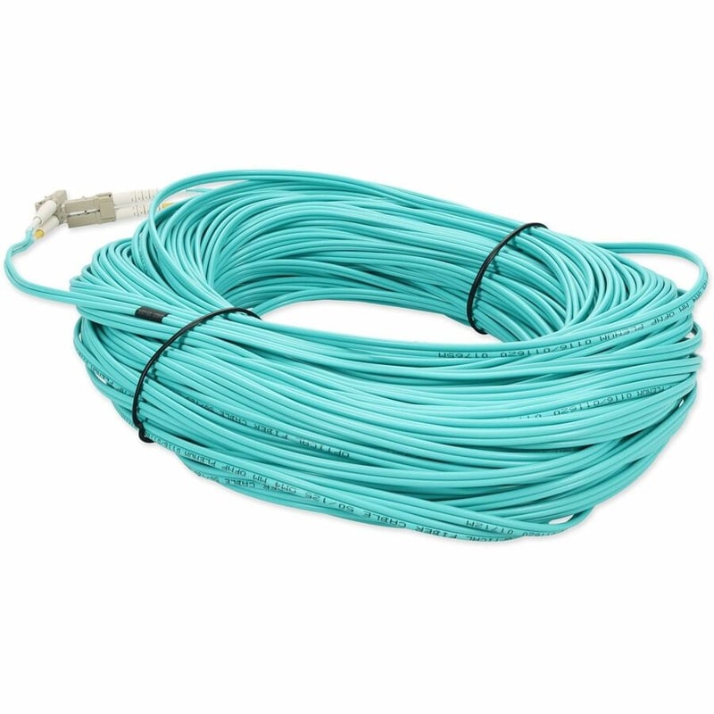 AddOn 53m LC to LC Aqua OM4 Duplex OFNP (Plenum-Rated) Fiber Patch Cable - Thumbnail 3