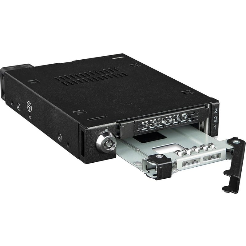 Icy Dock ToughArmor MB092VK-B Drive Enclosure for 3.5" PCI Express NVMe 4.0, U.2, U.3 - SFF-8654 SlimSAS Host Interface Internal - Black - Thumbnail 5