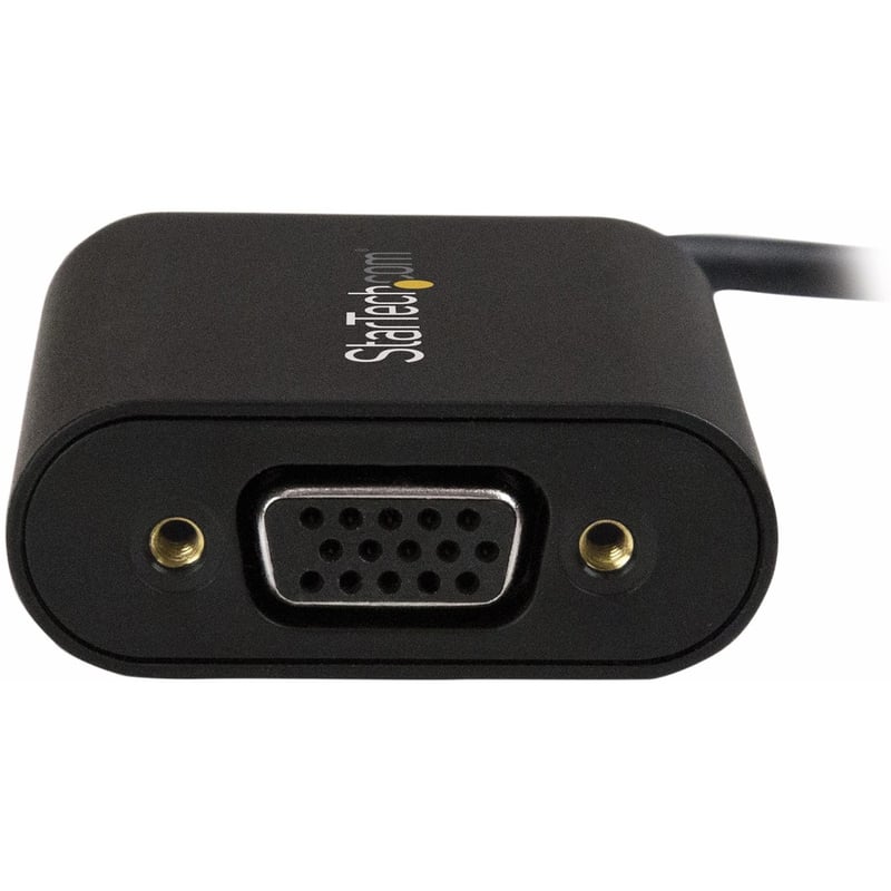 StarTech.com USB-C to VGA Adapter - 1920x1200 - USB C Adapter - USB Type C to VGA Monitor / Projector Adapter - Thumbnail 3