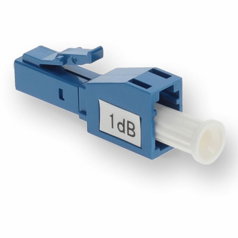 AddOn 1dB fixed LC Male to LC Female OS1 SMF Simplex Fiber Attenuator - Thumbnail 3