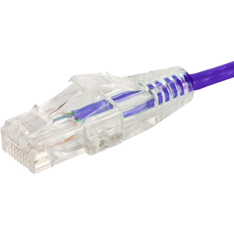 SLIMRUN CAT6 UTP CABLE-14FT PURPLE - Thumbnail 2