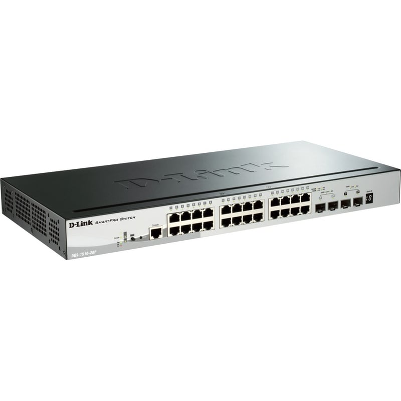 D-Link SmartPro DGS-1510-28P Ethernet Switch - Thumbnail 3