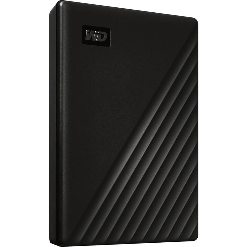 WD My Passport WDBPKJ0050BBK-WESN 5 TB Portable Hard Drive - External - Black - Thumbnail 2
