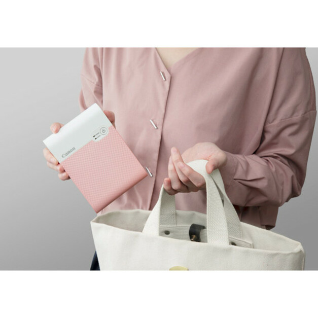 Canon SELPHY QX10 Dye Sublimation Printer - Color - Photo Print - Portable - Pink - Thumbnail 5