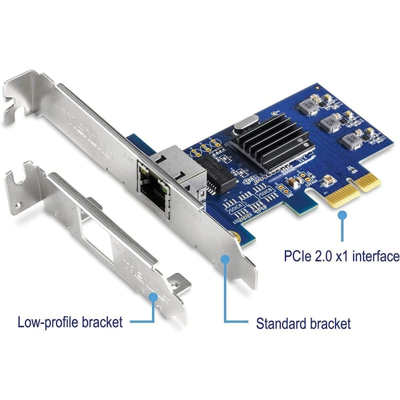 TRENDnet 2.5Gase-T PCIe Network Adapter; Standard and Low-Profile Brackets Included; Windows; Server; Linux and Vmware Esxi 6.X; 5.X; TEG-25GECTX - Thumbnail 3