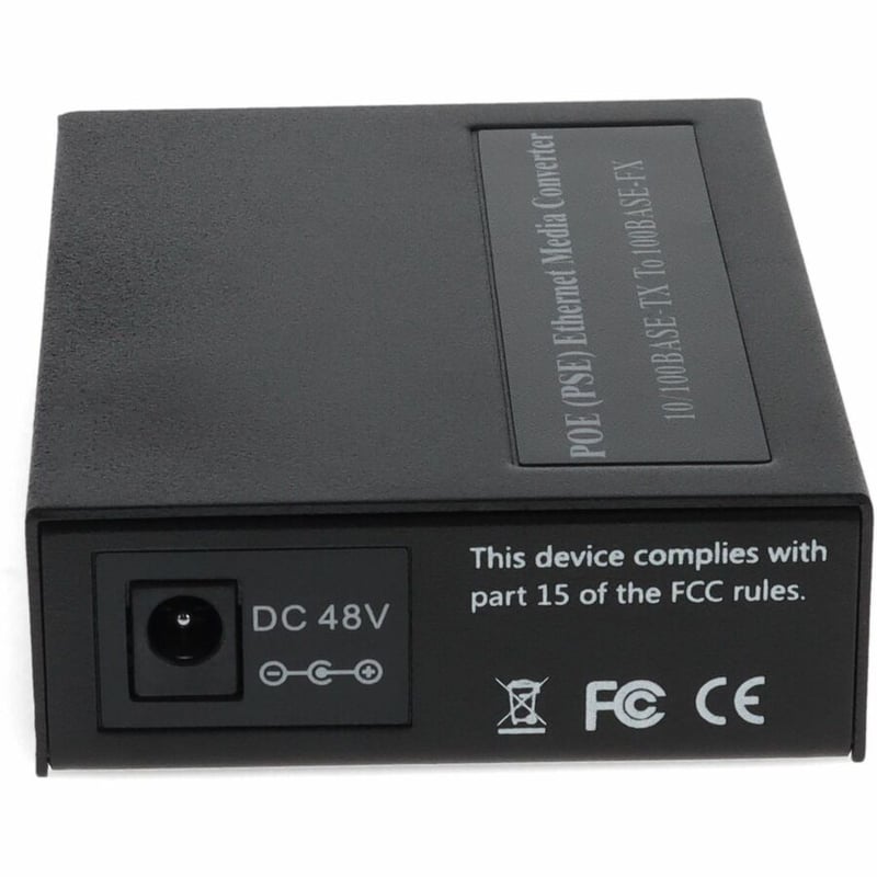 AddOn 10/100Base-TX(RJ-45) to 100Base-FX(LC) MMF 1310nm 2km PoE Media Converter - Thumbnail 4