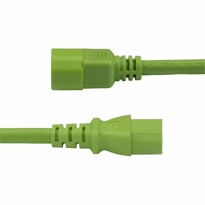 StarTech.com 6ft (1.8m) Heavy Duty PDU Power Cord, IEC 60320 C14 to C15, 15A 250V, 14AWG, Green Power Cable, UL Listed Components - Thumbnail 3