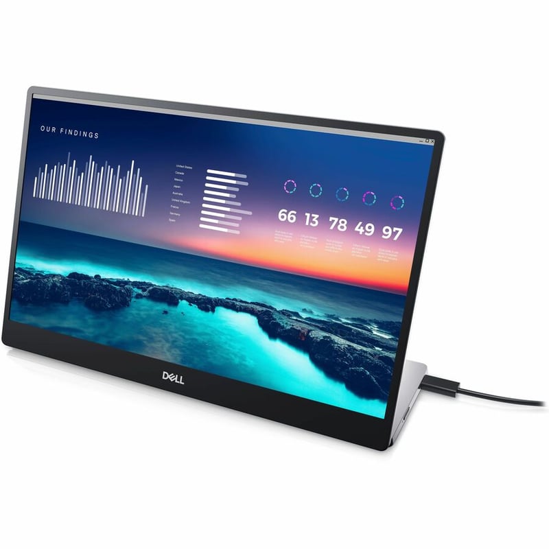 Dell P1424H 14" Class Full HD LED Monitor - 16:9 - Black - Thumbnail 5