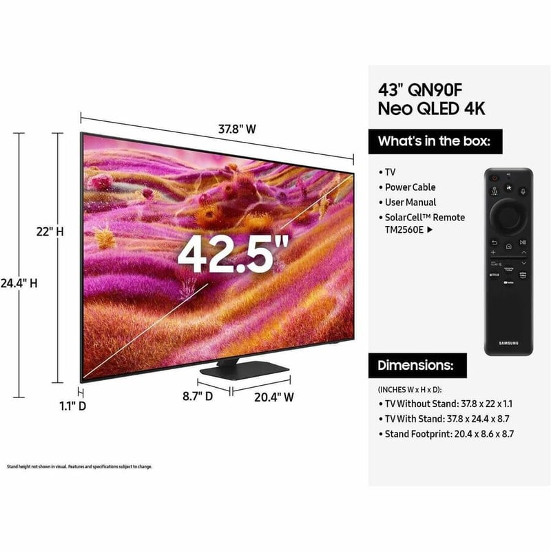 2025 43IN QN90F NEO QLED 4K TV QN90F SERIES NEO QLED - Thumbnail 4