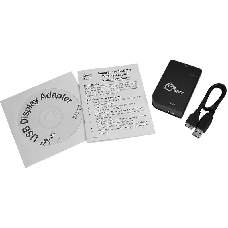 SIIG SuperSpeed USB 3.0 to DVI Adapter - Thumbnail 2