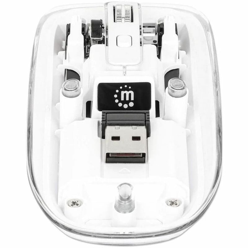 Manhattan Transparent Rechargeable Wireless USB Mouse - Thumbnail 5