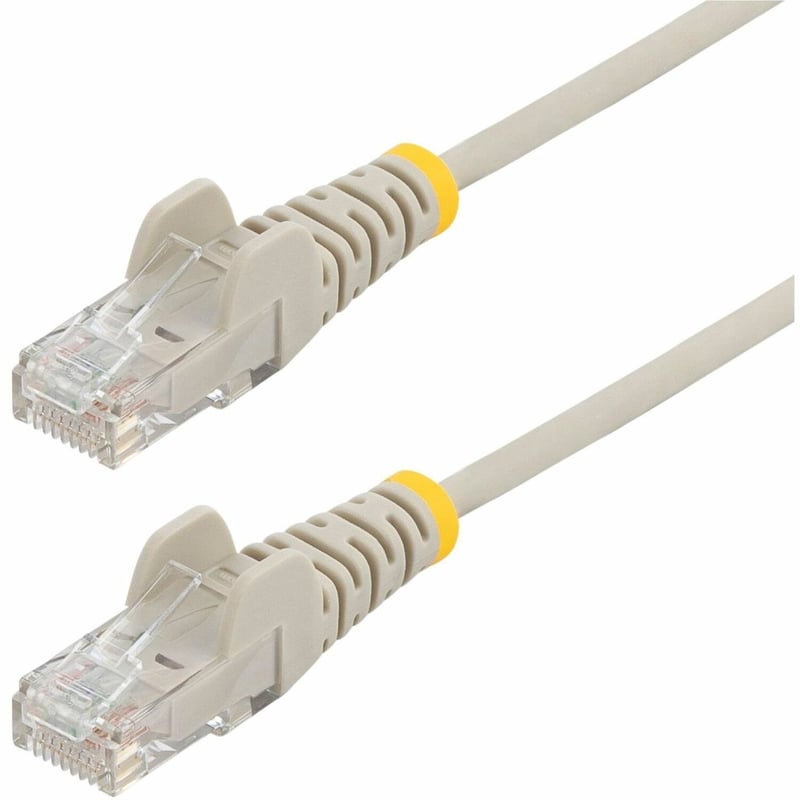 StarTech.com 6 ft CAT6 Cable - Slim CAT6 Patch Cord - Gray - Snagless RJ45 Connectors - Gigabit Ethernet Cable - 28 AWG - LSZH (N6PAT6GRS) - Thumbnail 1