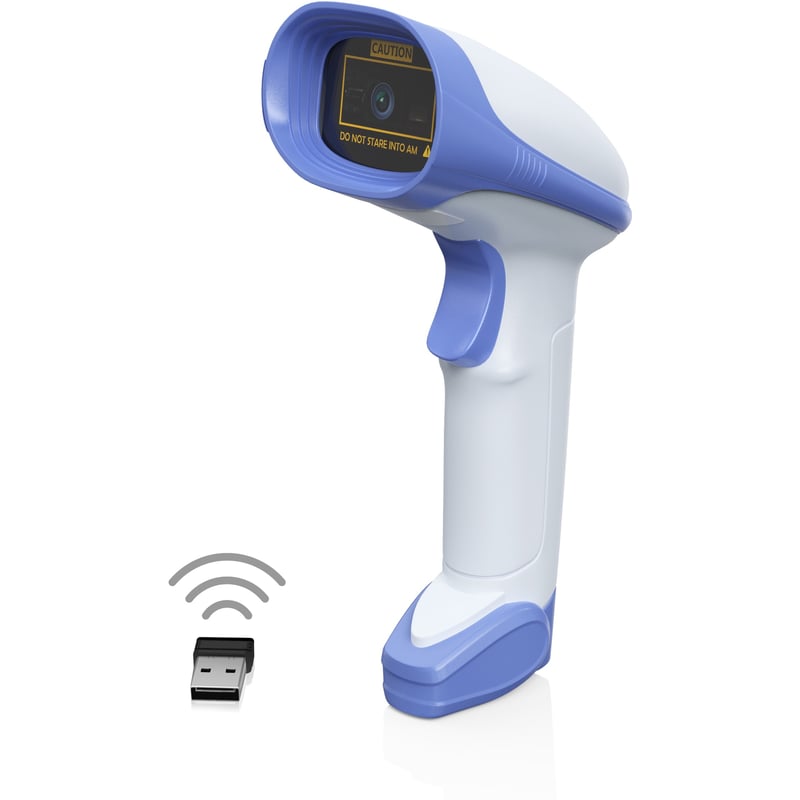 AMBIR BR200 Wireless Barcode Scanner with 2.4Ghz with Wireless USB Dongle