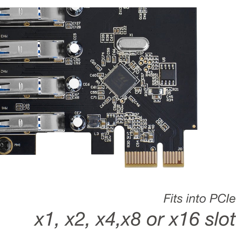 SIIG USB 3.0 7-Port Ext PCIe Host Adapter - Thumbnail 4