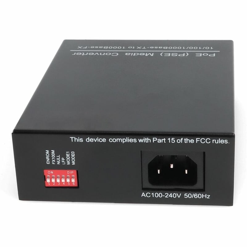 AddOn 10/100/1000Base-TX(RJ-45) to 1000Base-BXD(ST) BiDi SMF 1550nm/1310nm 20km POE Media Converter - Thumbnail 4