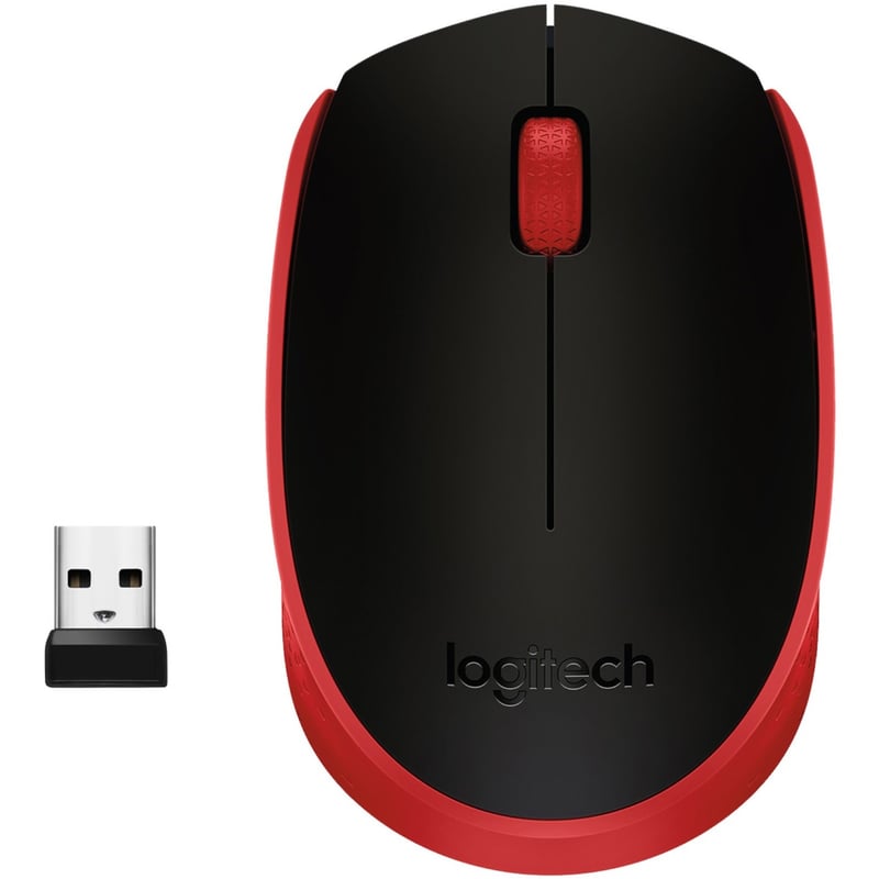 Logitech M170 Wireless Compact Mouse (Red) - Thumbnail 1