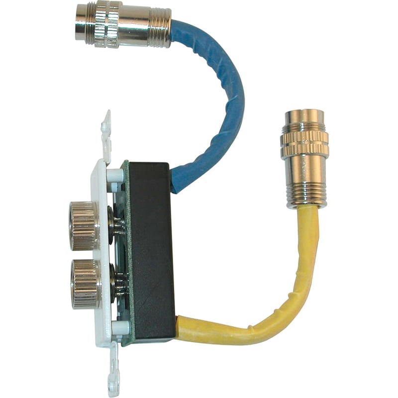 C2G RapidRun Dual Din 15 + 12 Wall Plate - White - Thumbnail 3