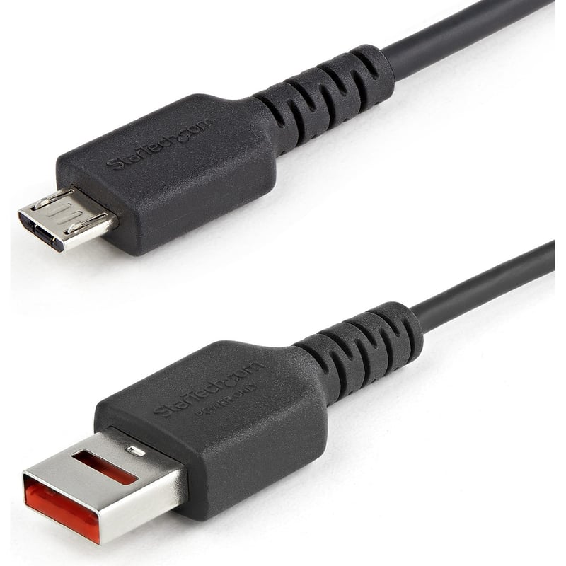 StarTech.com 3ft (1m) Secure Charging Cable, USB-A to Micro USB Data Blocker Charge-Only Cable, Charger Adapter Cable for Phone/Tablet - Thumbnail 1