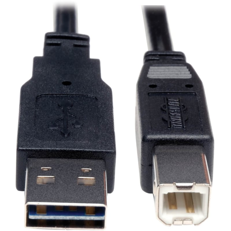 Eaton Tripp Lite Series Universal Reversible USB 2.0 Cable (Reversible A to B M/M), 10 ft. (3.05 m) - Thumbnail 1