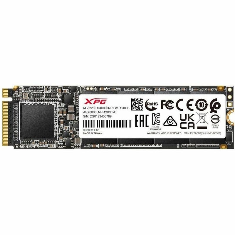 XPG SX6000 Lite 128 GB Solid State Drive - M.2 2280 Internal - PCI Express NVMe (PCI Express NVMe 3.0 x4) - Thumbnail 1