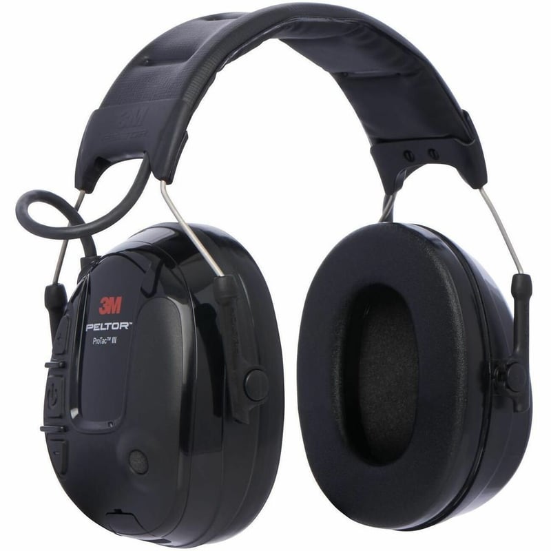 PELTOR PROTAC III SLIM HEADSET BLK HEADBAND/EARMUFFS 21DB NRR - Thumbnail 1