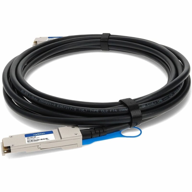 AddOn Dell 332-1351 Compatible TAA Compliant 40GBase-CU QSFP+ to QSFP+ Direct Attach Cable (Passive Twinax, 5m) - Thumbnail 2