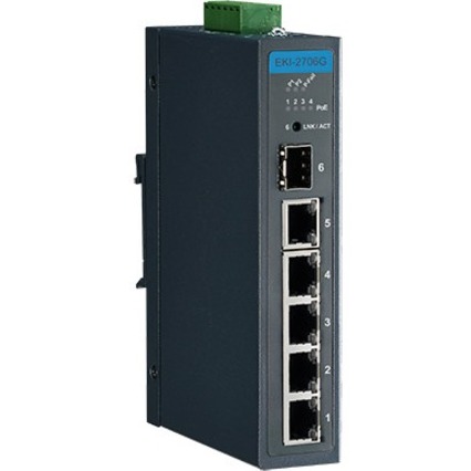Advantech EKI-2706G-1GFPI Ethernet Switch - Thumbnail 3
