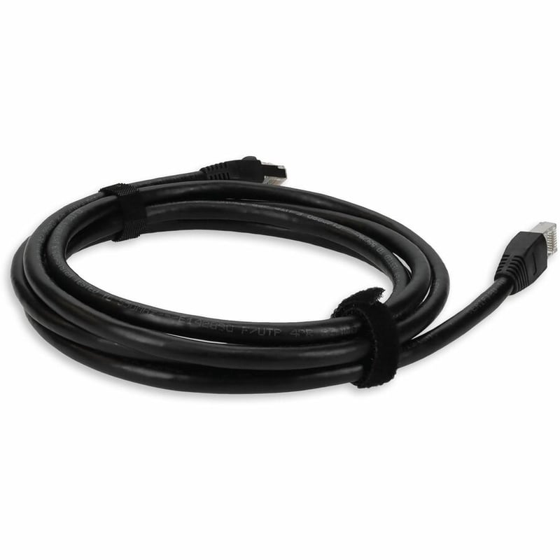 AddOn 7ft Black CAT 6 Shielded PVC Ethernet Cable Snagless Easy Clear Boot Outdoor RJ-45 M/M - Thumbnail 5
