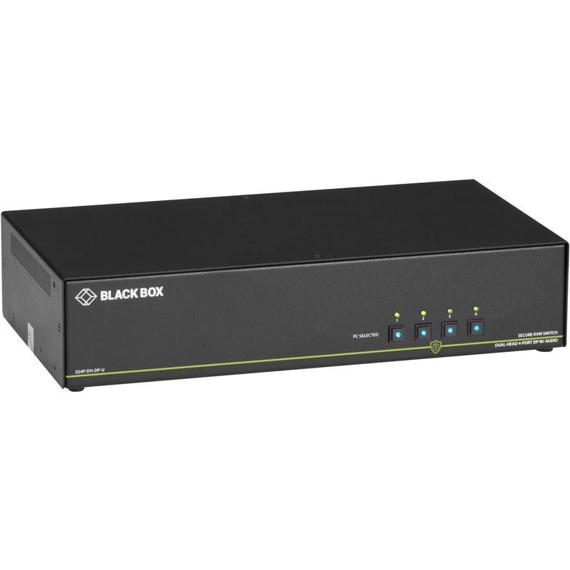Black Box NIAP 3.0 Secure 4-Port Dual-Head DisplayPort KVM Switch - Thumbnail 1