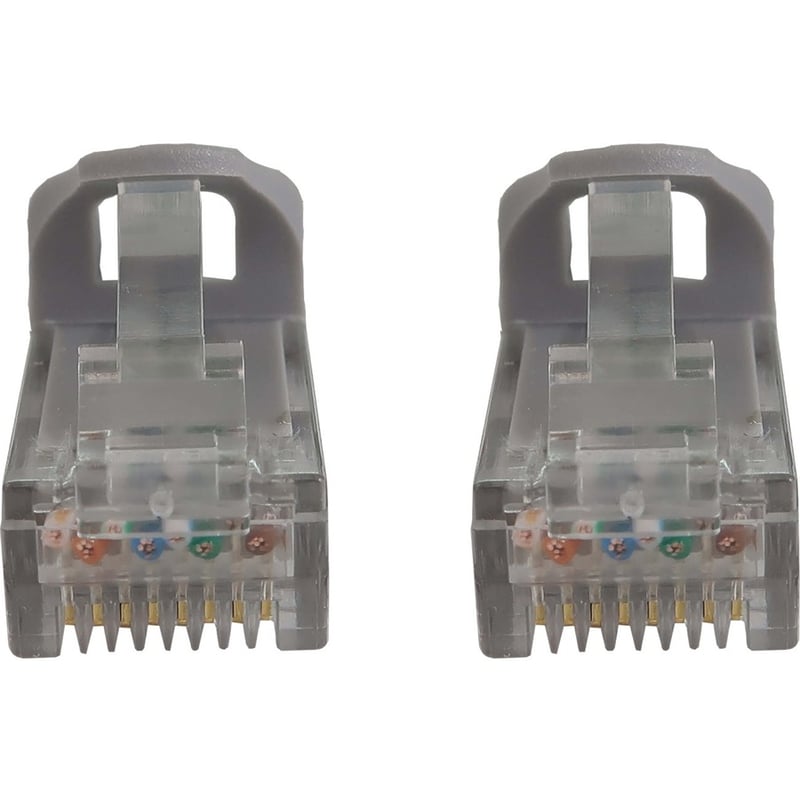 Eaton Tripp Lite Series Cat6a 10G Snagless Molded UTP Ethernet Cable (RJ45 M/M), PoE, Gray, 15 ft. (4.6 m) - Thumbnail 3