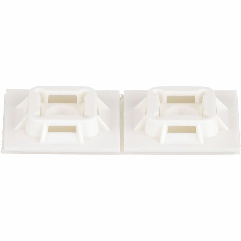 Panduit Super-Grip SGABM25-A-C Super-Grip Mount, White, PA 6.6, Rubber Adh., 1x1" - Thumbnail 2