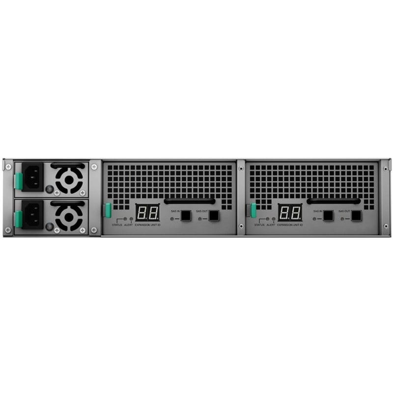 Synology RXD1219SAS Drive Enclosure Serial Attached SCSI (SAS) - Mini-SAS HD Host Interface - 2U Rack-mountable - Thumbnail 3